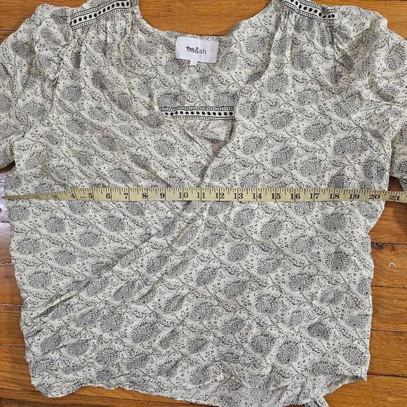 Ba&sh Women's Top Size L Wrap Long Sleeve Boho Blouse - Picture 7 of 14